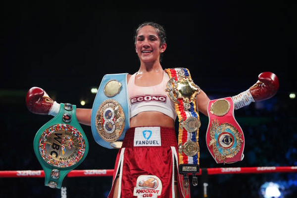 Serrano finally celebrates momentous undisputed win, plans to 'take care' of Katie Taylor next featured image