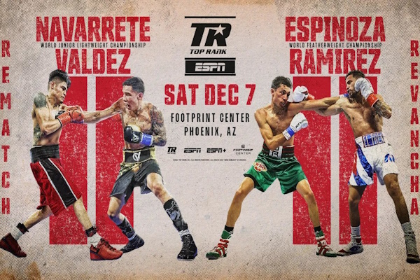 Top Rank Announces Double-Header 'Scores 2 Settle' Dec. 7 Card featured image